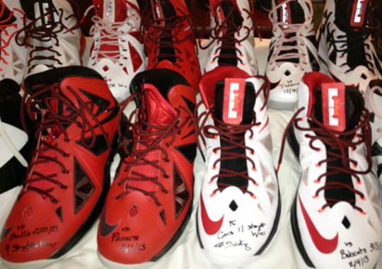 Nike LeBron X – Autographed Game-Worn “Winning Streak” PEs