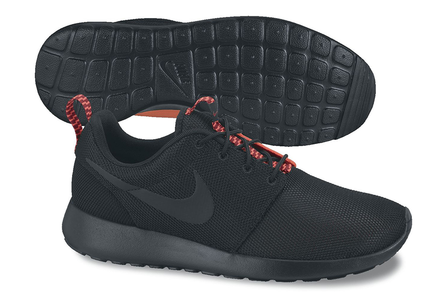 Nike Roshe Run Black Atomic Red June 2013