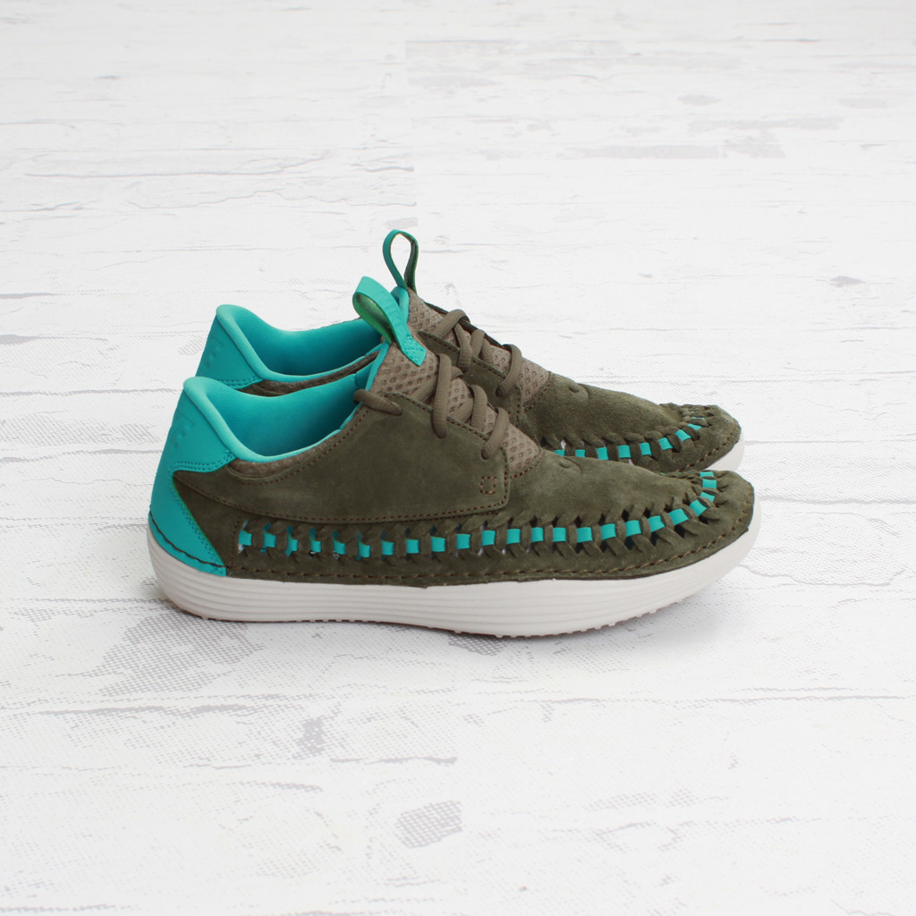 Nike Solarsoft Moccasin Woven Tarp Green Sport Turquoise 1