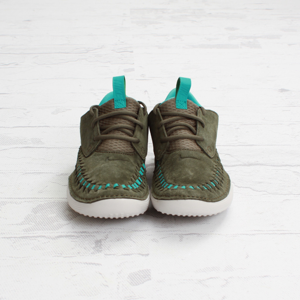 Nike Solarsoft Moccasin Woven Tarp Green Sport Turquoise 3