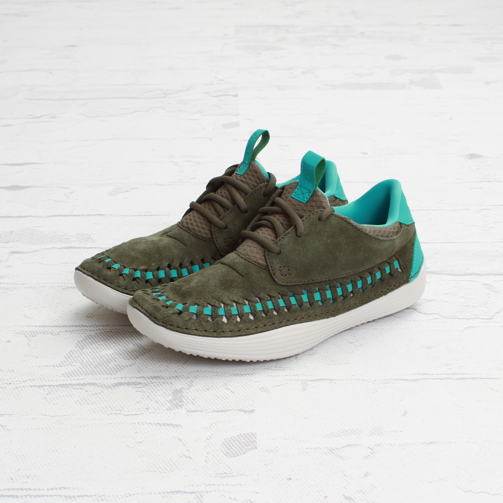 Nike Solarsoft Moccasin Woven Tarp Green Sport Turquoise 4