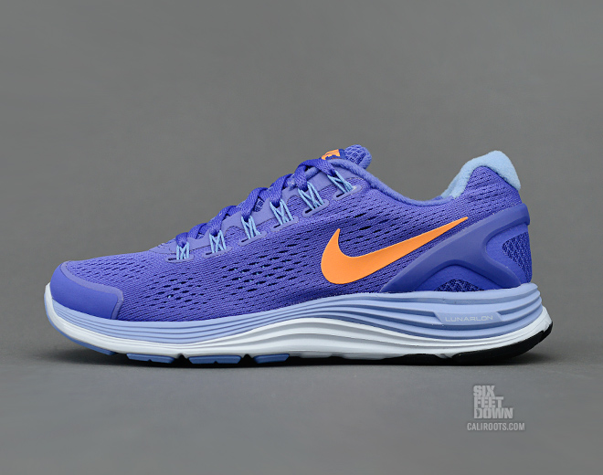 Nike Wmns Lunarglide 4 Violet Force Bright Citrus 2
