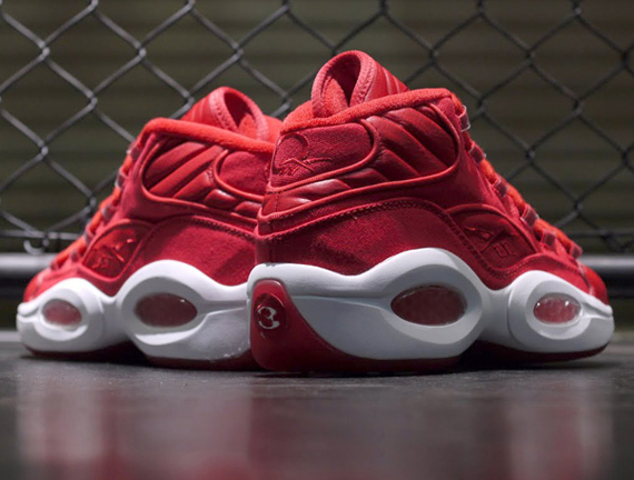 Red Reebok Question Canvas 10