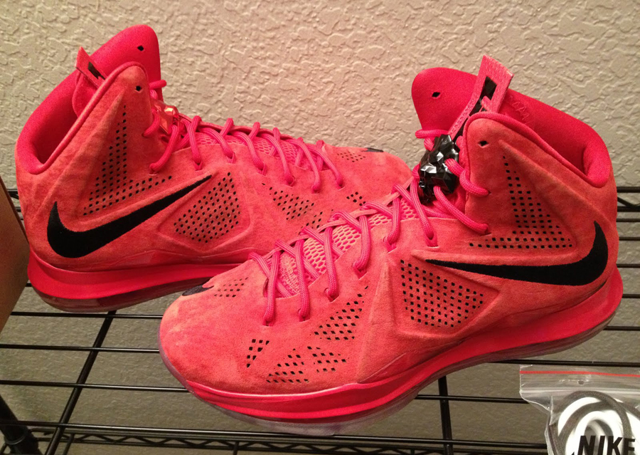 nike lebron 10 red suede for sale on  echo - 832 - Louis