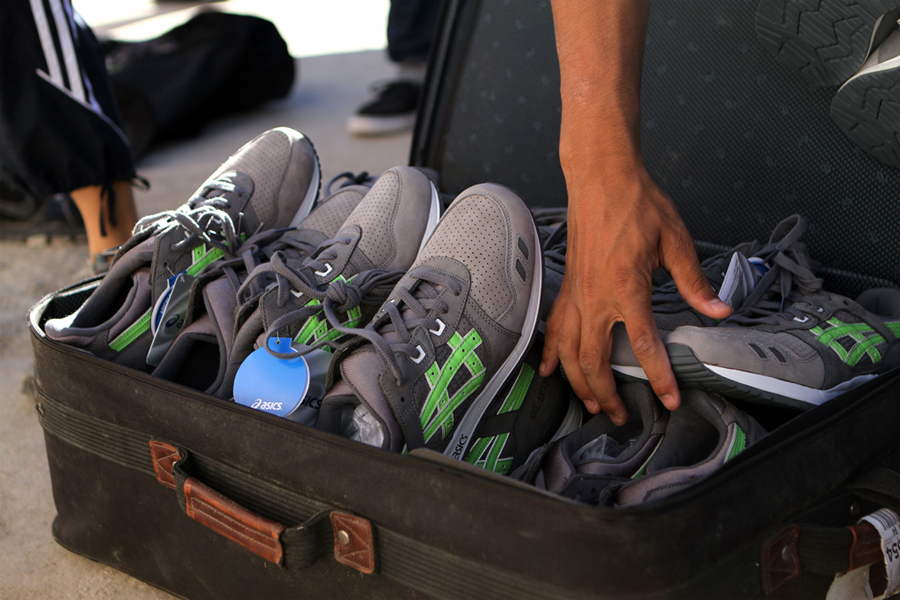 Ronnie Fieg Donates Asics Gel Lyte III Super Green to Kids in Haiti 