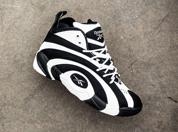 shaq shoes black and white