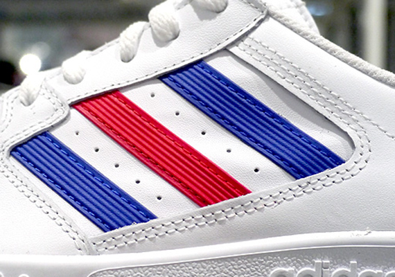 adidas white red and blue