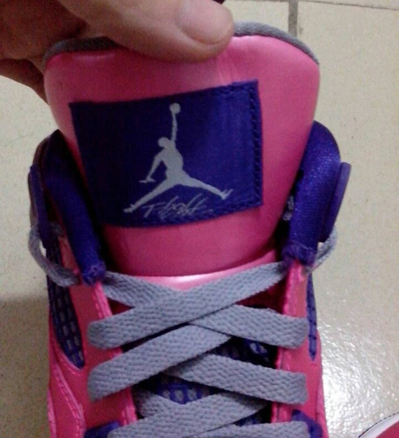 Air Jordan Iv Gs Pink Purple Black 8