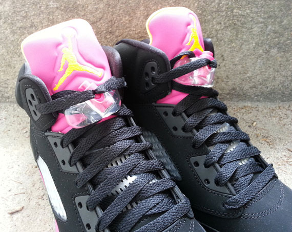 Air Jordan V Gs Black Bright Citrus Fusion Pink Arriving At Retailers 7