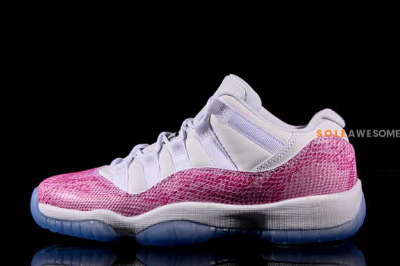 Air Jordan Xi Low Gs Pink Snakeskin Release Date 2