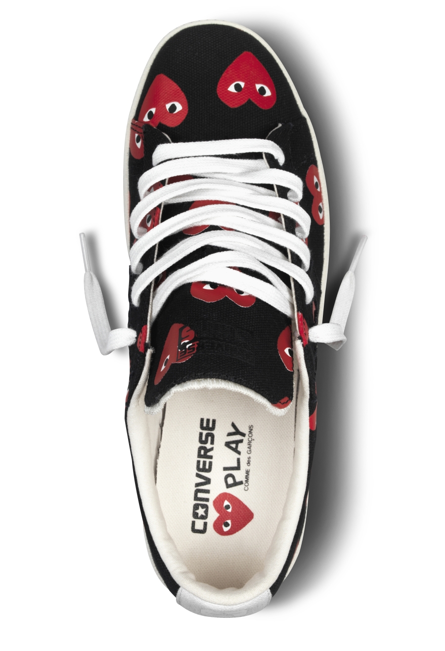 comme des garçons play for converse pro leather 2013 collection
