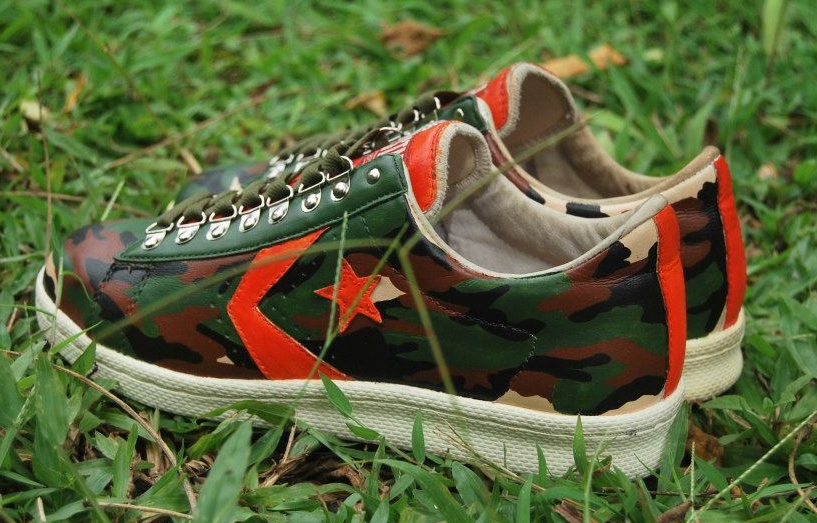 Converse one star outlet pro ox camo green