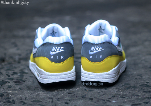 Nike Air Max 1 Essential Cool Grey Yellow 4