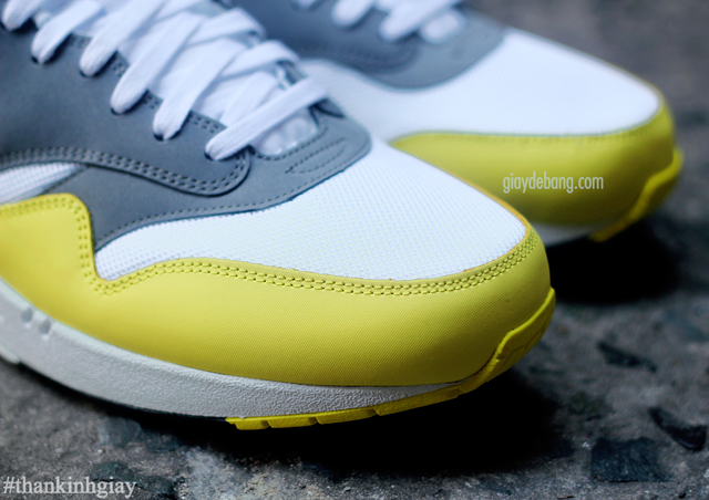 Nike Air Max 1 Essential Cool Grey Yellow 7