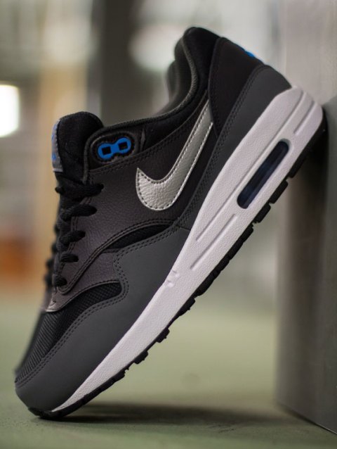 Nike Air Max 1 GS - Black - Metallic Silver - Photo Blue - SneakerNews.com