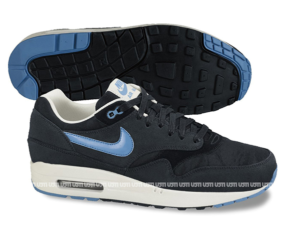 nike air max 1 premium camo black blue july 2013