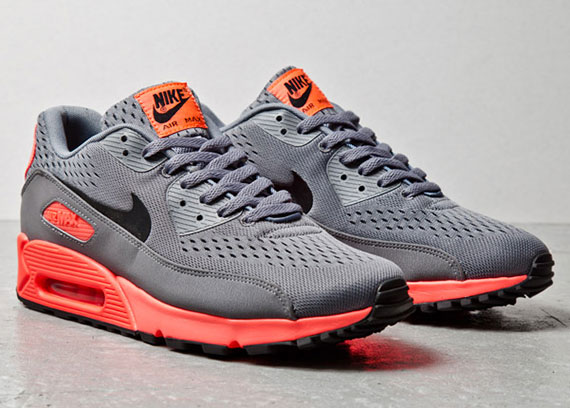 mens grey and orange air max 90