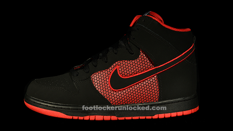 Nike Dunk High Superhero Black Red 1