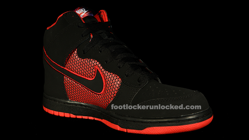 Nike Dunk High Superhero Black Red 2