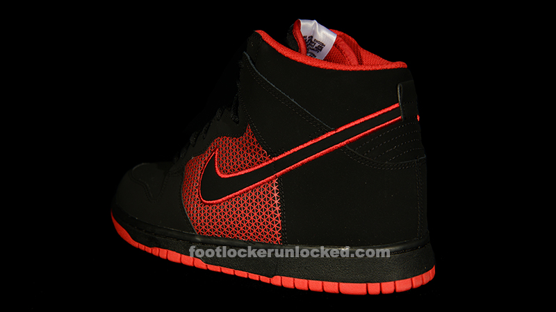 Nike Dunk High Superhero Black Red 3