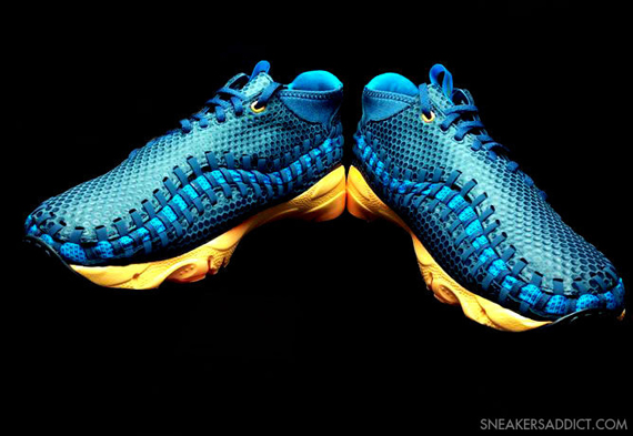Nike Footscape Chukka Woven Motion Blue Yellow 1