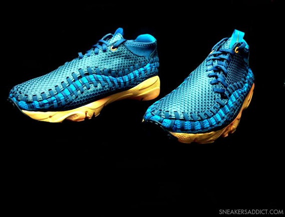 Nike Footscape Chukka Woven Motion Blue Yellow 2