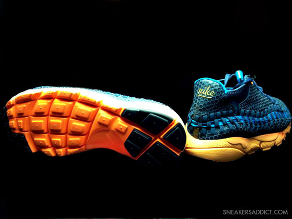 Nike Footscape Chukka Woven Motion Blue Yellow 5