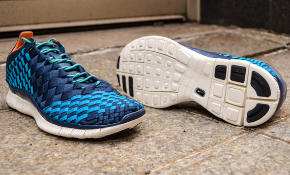 nike free inneva woven squadron blue neo turquoise sail 5