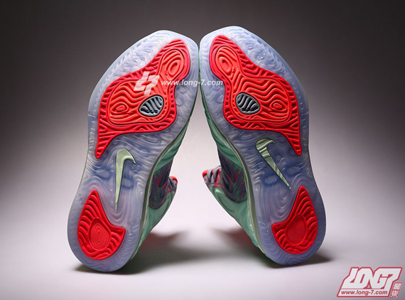 Nike Hyperposite Mint Grey Red 2
