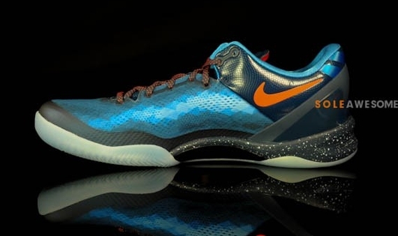 Nike Kobe 8 Blitz Blue Orange 11