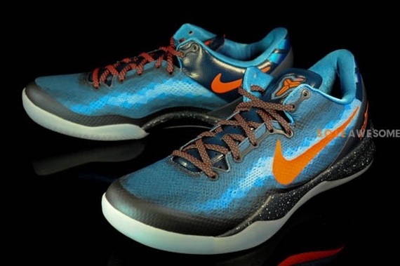 Nike Kobe 8 Blitz Blue Orange 12