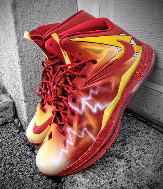 Nike Lebron X The Flash By Mache Customs Sneakernews Com