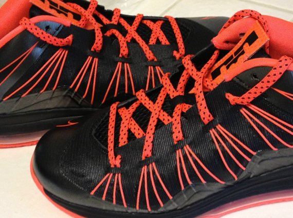 Nike LeBron X Low – Black – Total Crimson