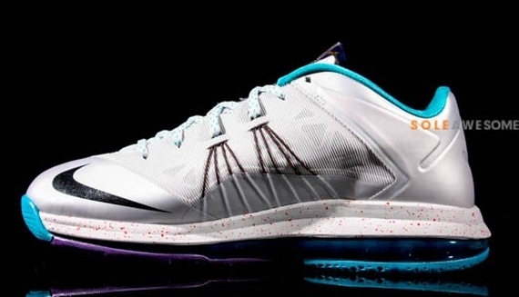 Nike Lebron X Low Silver Teal 10