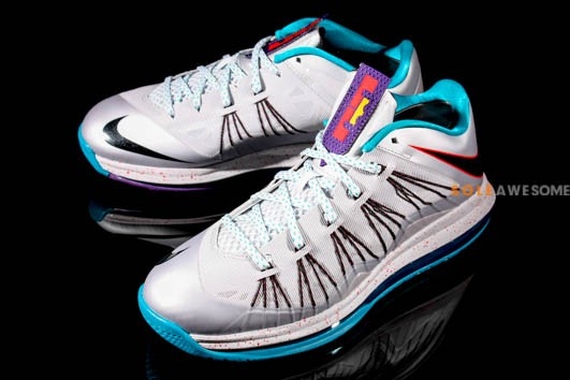 Nike Lebron X Low Silver Teal 11