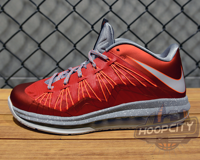 Nike Lebron X Low University Red Pure Platinum Stadium Grey 04