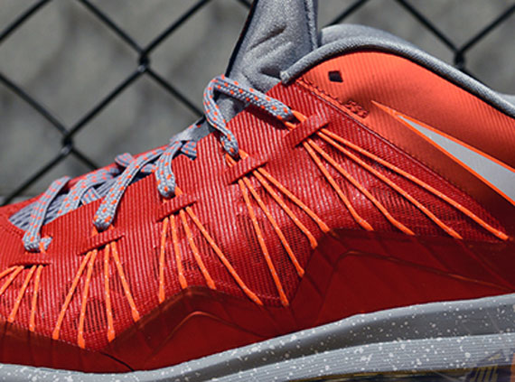 Nike Lebron X Low University Red Pure Platinum Stadium Grey