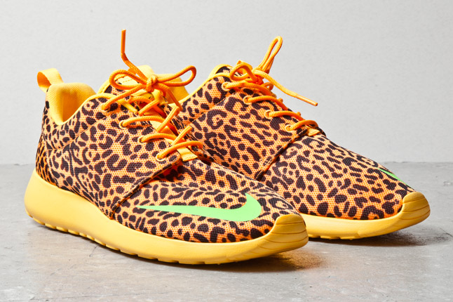 Nike Roshe Run Fb Orange Leopard 03