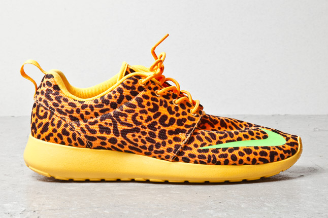 Nike Roshe Run Fb Orange Leopard 04