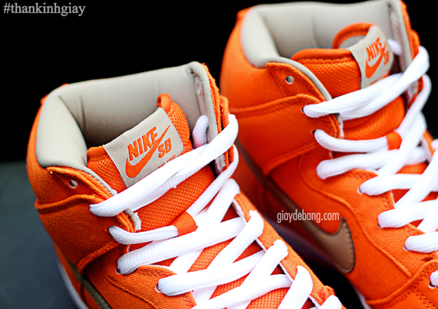 Nike Sb Dunk High Orange Canvas 3