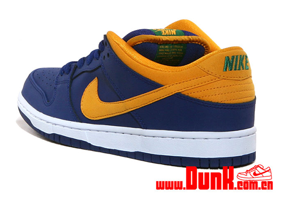 Nike Sb Dunk Low Deep Royal Blue Midas Gold Pine Green 4