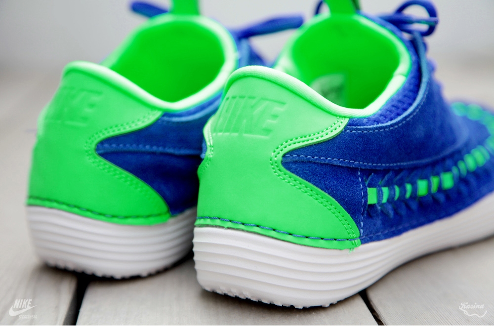 Nike Solarsoft Moc Woven Hyper Blue Poison Green 06