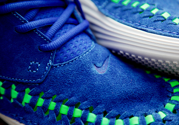 Nike Solarsoft Moccasin Woven – Hyper Blue – Poison Green