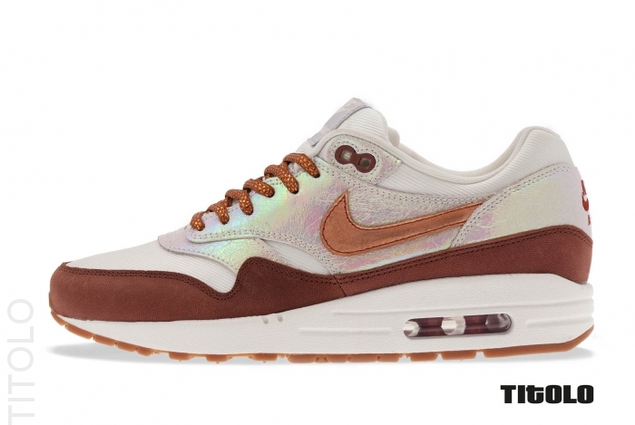 Women's Nike Air Max 1 LX - Sail/Rugged Orange - Sail/Rugged Orange/Light Orewood Brown, Size W6.5 by Sneaker Politics