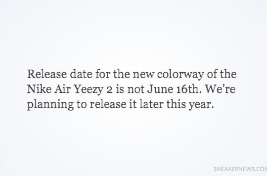 Air Yeezy 2 Third Colorway – Release Confirmed for 2013