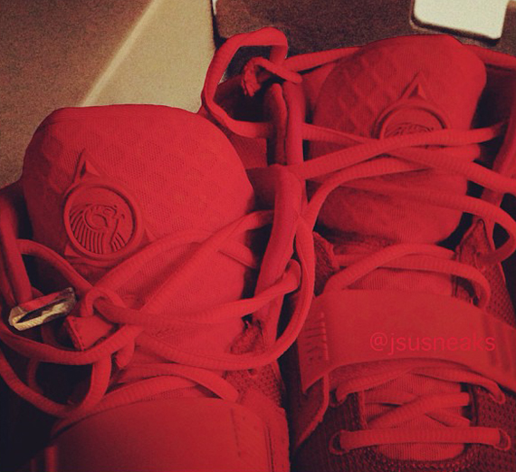 Red Nike Yeezy 2