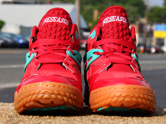 reebok classic Scrimmage Mid Red Teal 11