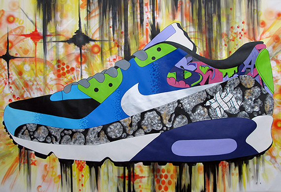 Sekure D x Nike Air Max 90 Mural - Time-Lapse Video