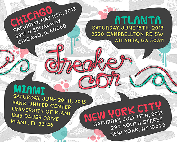 Sneaker Con Summer 2013 Tour Dates