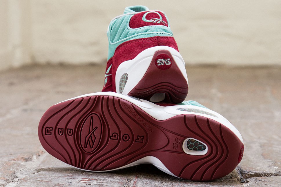 SneakersNStuff x Reebok Question Red Aqua SneakerNews